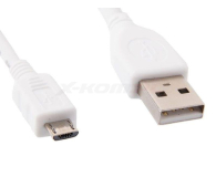 GEMBIRD Kabel USB Micro AM-MBM5P 1m White CCP-MUSB2-AMBM-W-1M - 209213 - zdjęcie 2